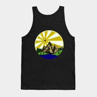 Ethereum Rise Oil Paint Art Tank Top